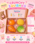 🍊 4 Crunchy Squishy Bundle 🥐